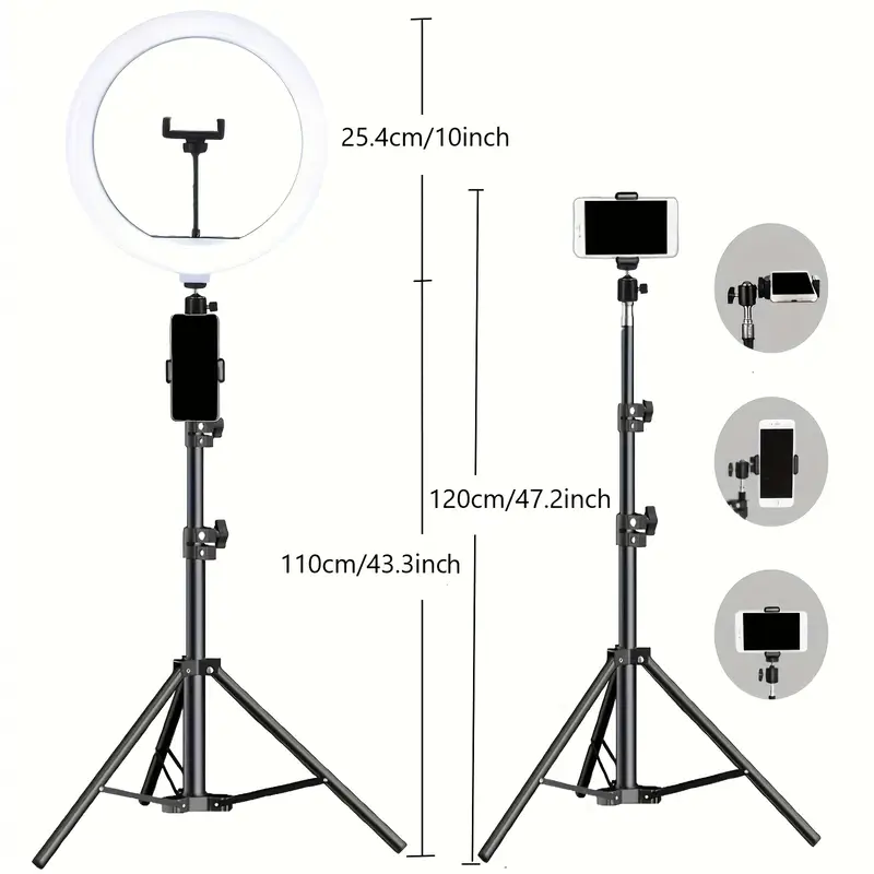 Luce ad Anello 10" con Treppiede 43"