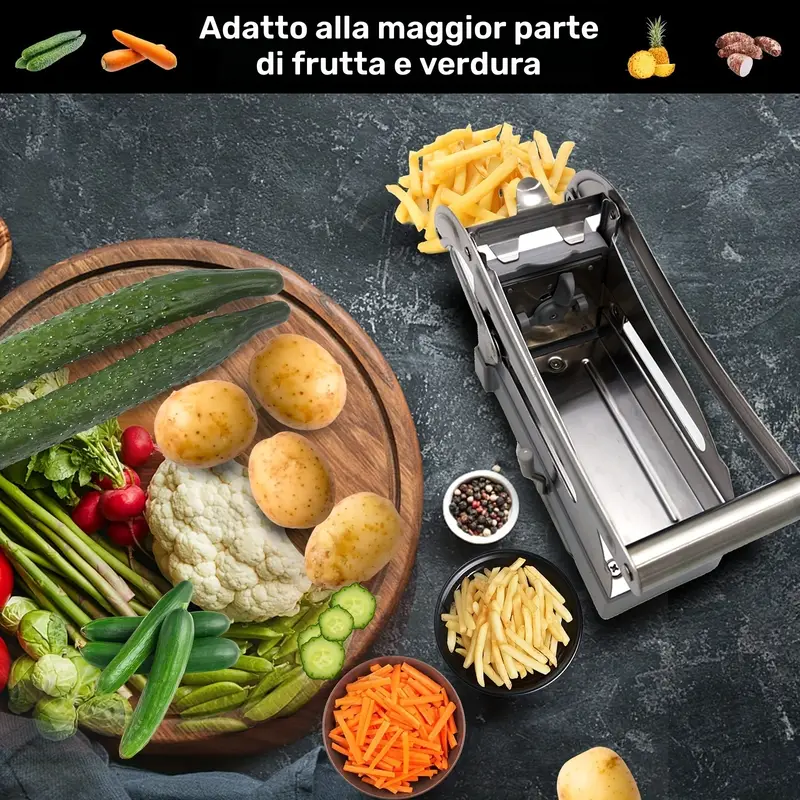 Tagliapatate in acciaio inox resistente