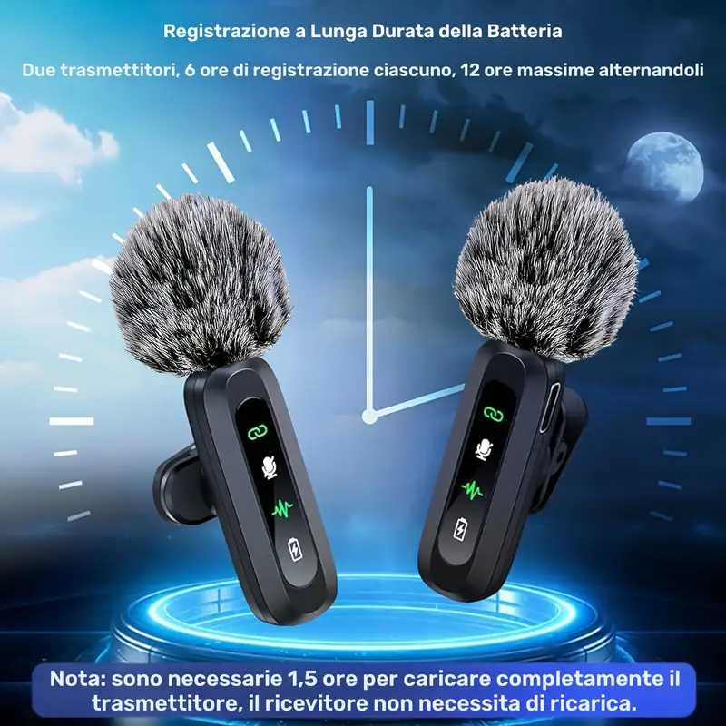 Microfono lavalier wireless