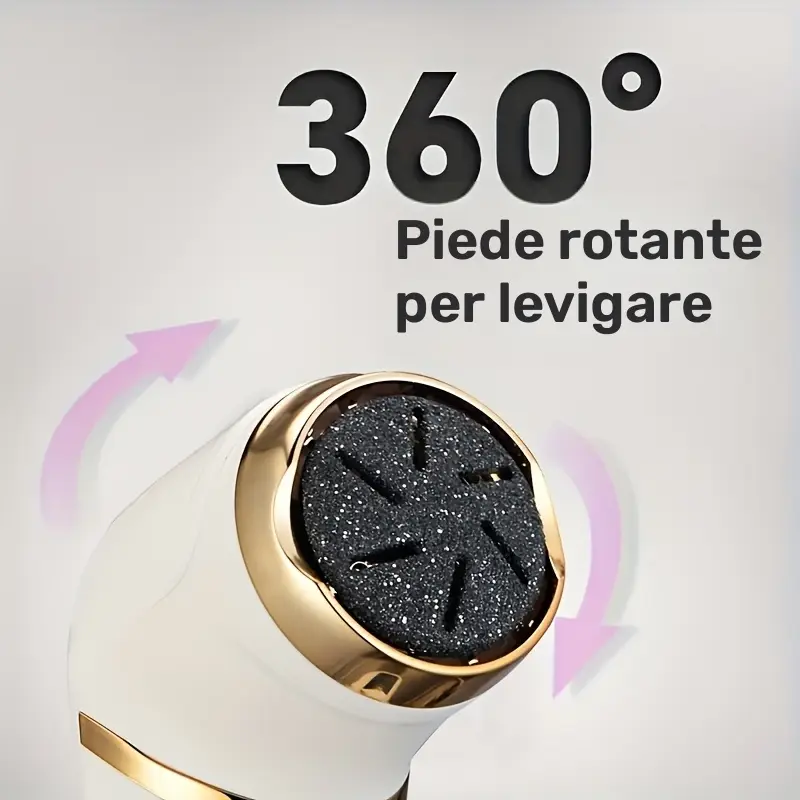 Lima elettrica ricaricabile per piedi