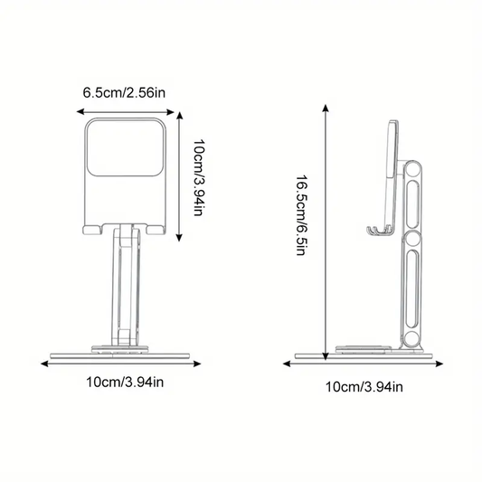 Supporto smartphone in alluminio 360°