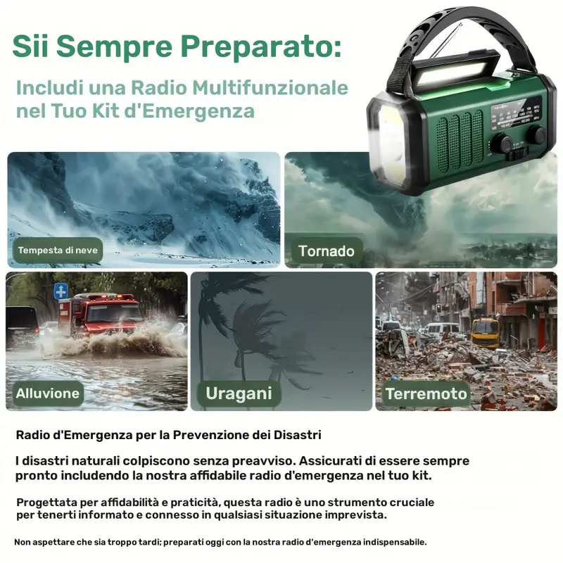 Radio di emergenza 10000mAh