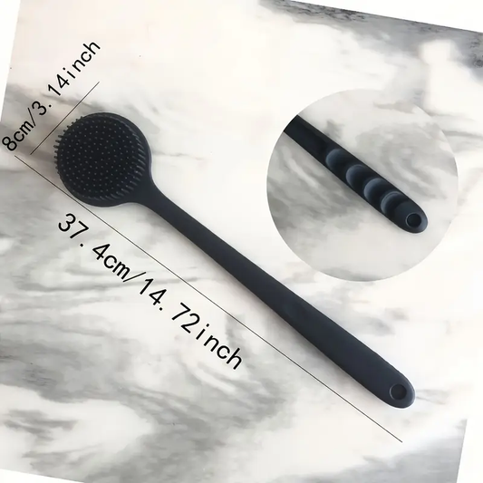Spazzola da bagno in silicone ergonomica
