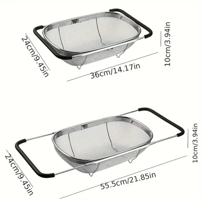 Colino telescopico in acciaio inox a maglia fine