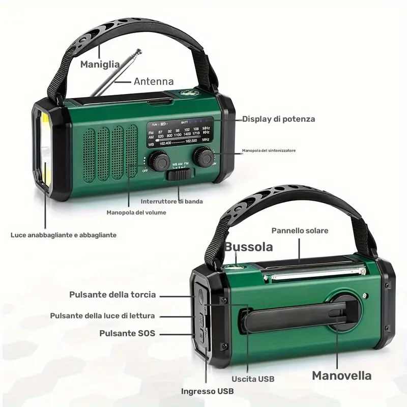 Radio di emergenza 10000mAh