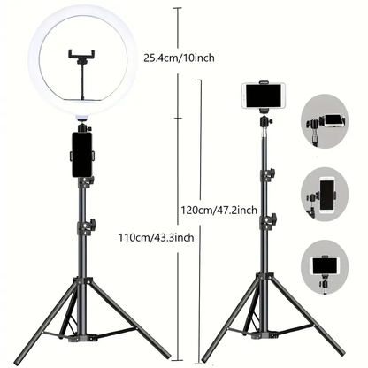 Luce ad Anello 10" con Treppiede 43"