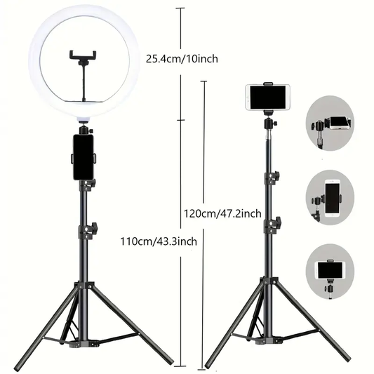 Luce ad Anello 10" con Treppiede 43"