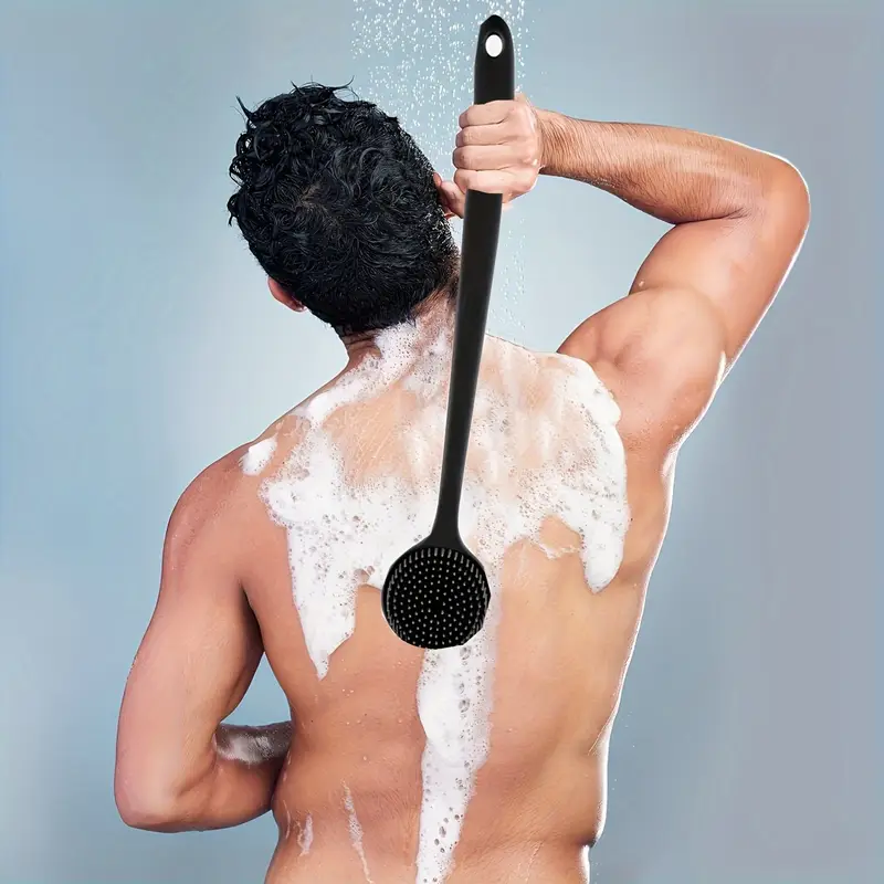 Spazzola da bagno in silicone ergonomica