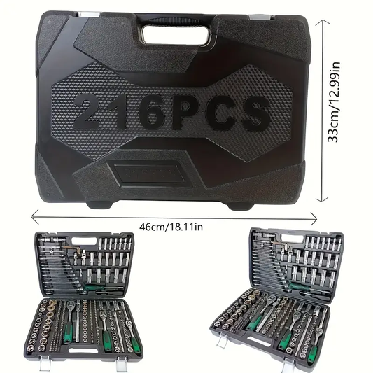 Set di strumenti per auto e biciclette (46/216 pezzi)