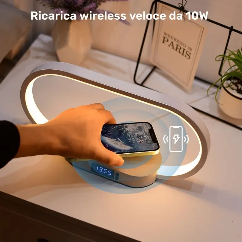 Stazione di ricarica wireless multifunzione 10W