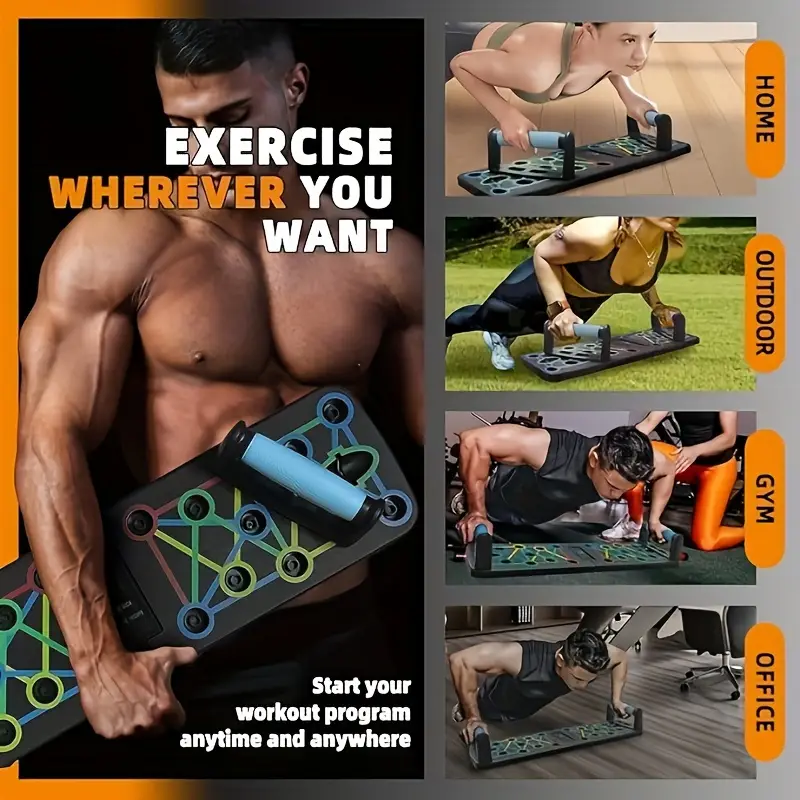 Push-Up Board 11 pezzi pieghevole