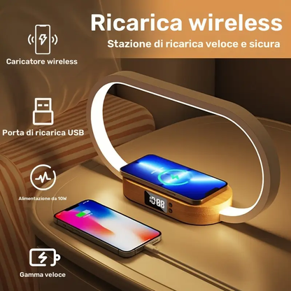 Stazione di ricarica wireless multifunzione 10W