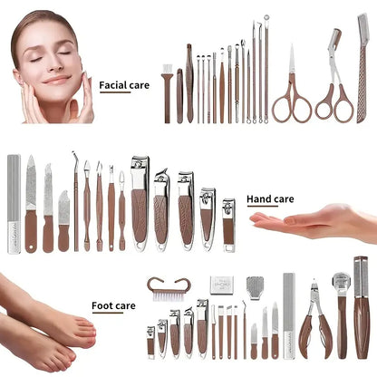 Set tagliaunghie 42 pezzi in acciaio inox