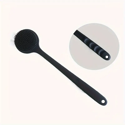 Spazzola da bagno in silicone ergonomica