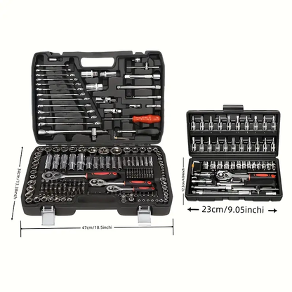 Set di strumenti per auto e biciclette (46/216 pezzi)